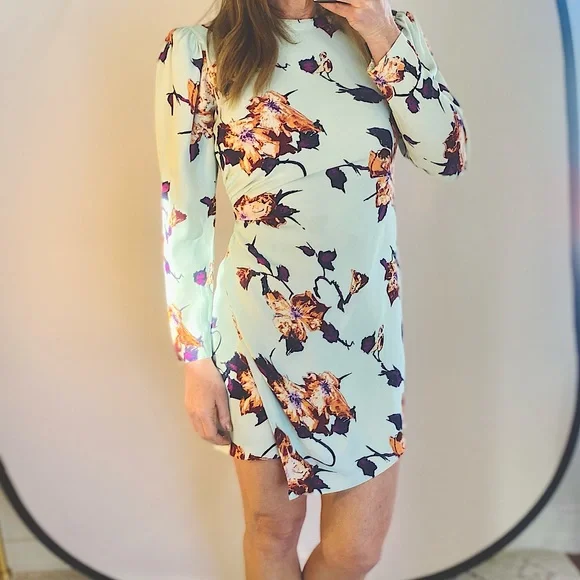 ALC Mint green mini Jane dress size 4 - Picture 3 of 11